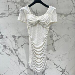 𝘀𝗲𝗹𝗳-𝗽𝗼𝗿𝘁𝗿𝗮𝗶 Mesh pleated dress